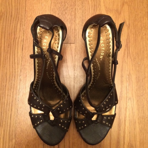 Kenneth Cole Reaction Studded Heels. Worn Once! - Picture 2 of 4