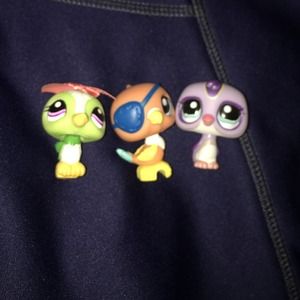Set of 3 Littlest Pet Shop Birds