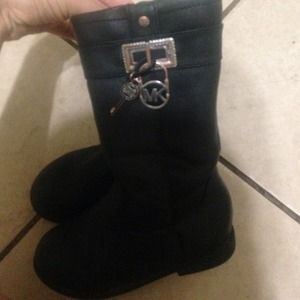 Michael kors black toddler boots size 8