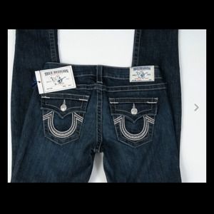❌SOLD❌True Religion Petite Flap Jeans