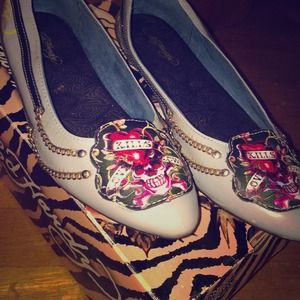 Ed Hardy Ballet flats