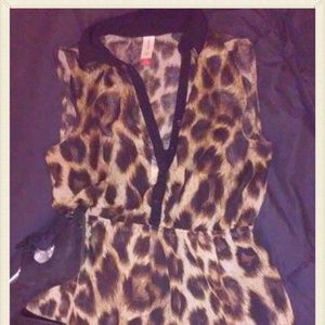 Leopard Hi-Low dress