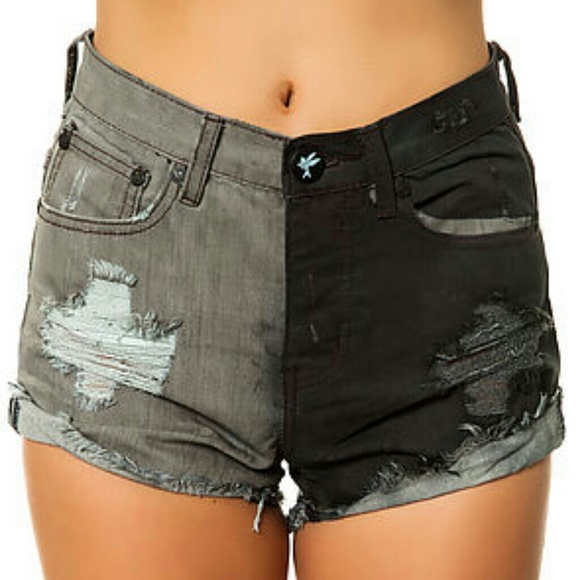 One Teaspoon High Waisted Shorts Hawks Size 26