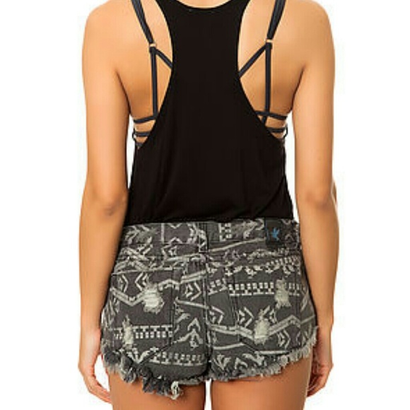 One Teaspoon Shorts Aztec Trashwhores Size 26 - Picture 2 of 4