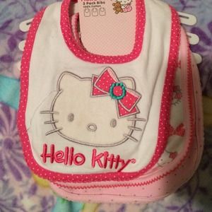 Hello Kitty Bibs (set of 3) *NEW