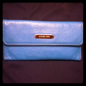 Michael Kors teal wallet
