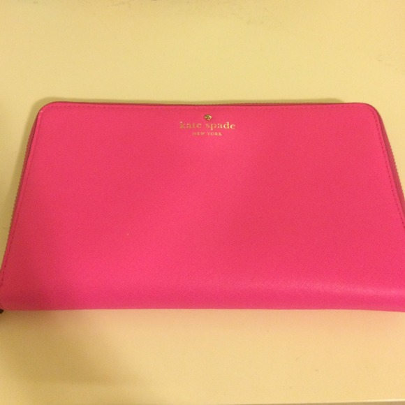 Pink Kate Spade Travel Wallet