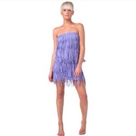 Indah Bianca Bodycon Fringe Tube Dress