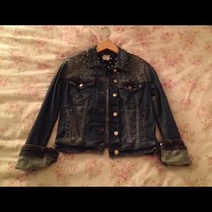 Zara Jean Jacket with Gold Studs