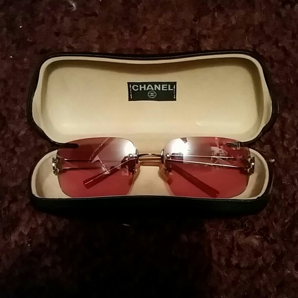 100% Authentic Chanel Pink Sunglasses