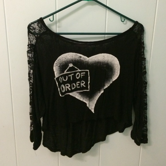 Lace long sleeve top