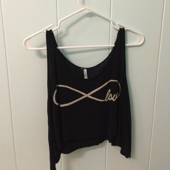 Infinity crop tank top