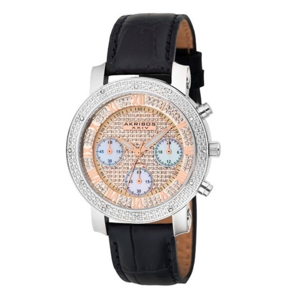 🌺 HP 🌺Akribos XXIV Ladies Chrono Rose Gold Watch