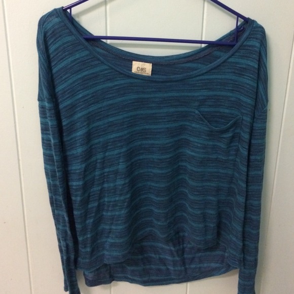 Blue striped sweater
