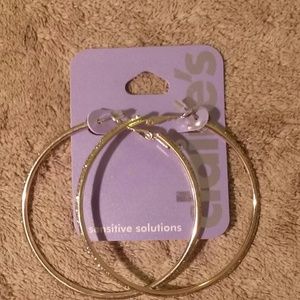 Claires hoop earrings