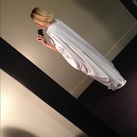 White, draped Grecian dress! - Picture 2 of 3