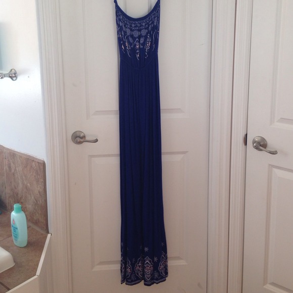 Blue maxi dress