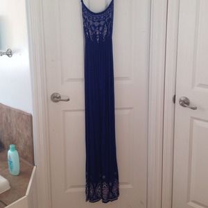 Blue maxi dress