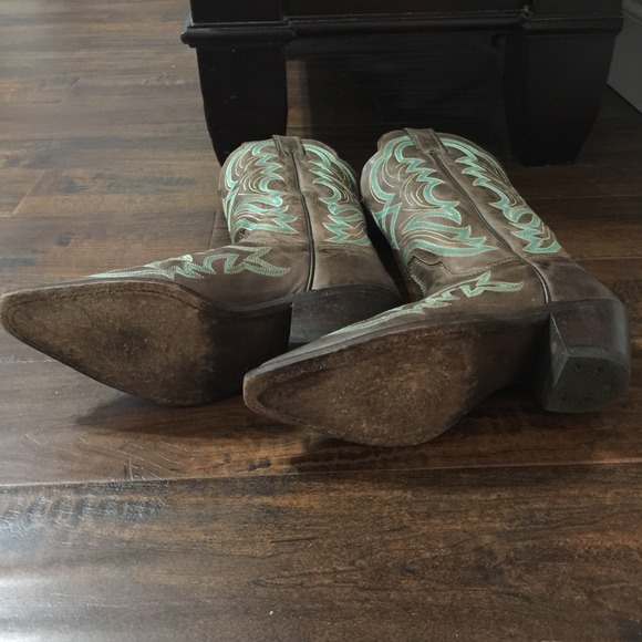 Justin Ladies Chocolate America Boots - Picture 3 of 4