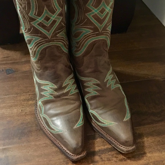 Justin Ladies Chocolate America Boots - Picture 4 of 4