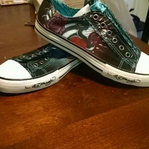Ed Hardy slip on sneakers