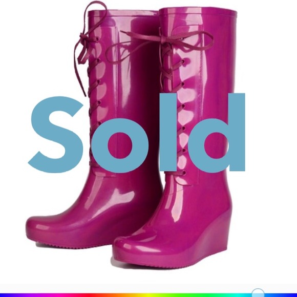 YSL Yves Saint Laurent Wellington Boots Rain Boots