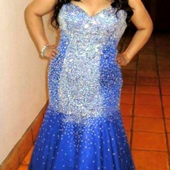 Mermaid Style Bling Formal Dress