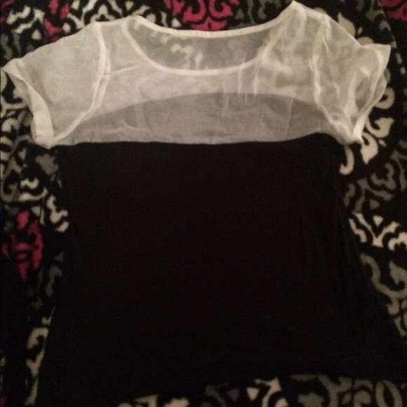 Sequined, Sheer Shoulder Top - Picture 3 of 3