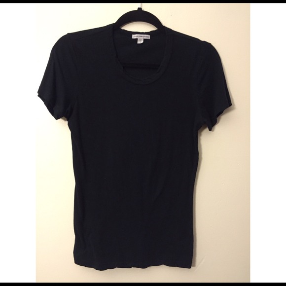 james perse crewneck slub knit tee