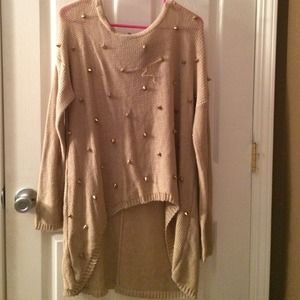 LF studded sweater NWOT