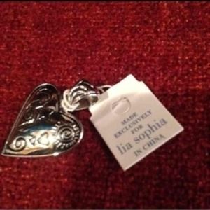 Lia Sophia sterling silver heart