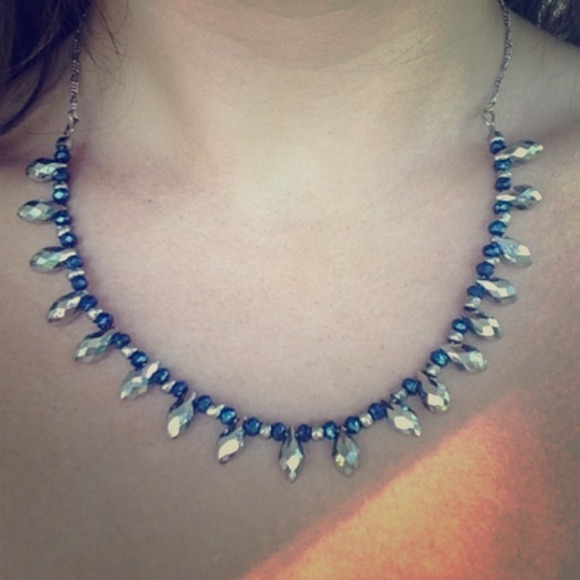 Sterling silver drop necklace