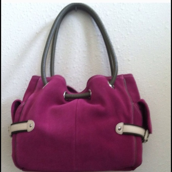 Cole Haan Handbags - Fuchsia Cole Haan Suede