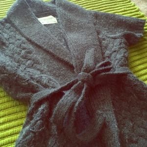 Wool Tie Cardigan