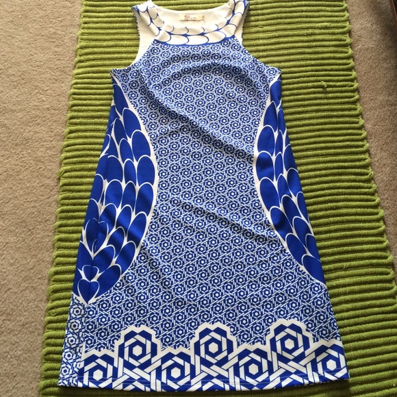 Cobalt & White Retro Dress
