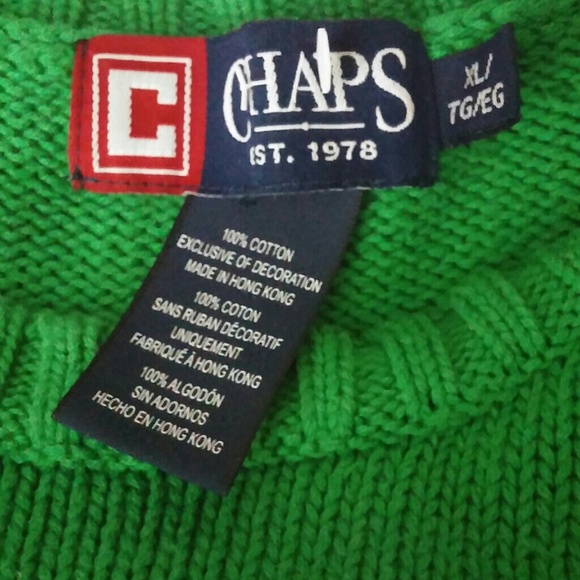 Green Chaps sweater