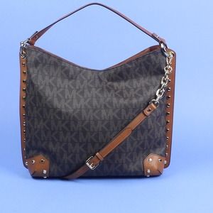 Michael Kors Serena Signature PVC Shoulder Bag.