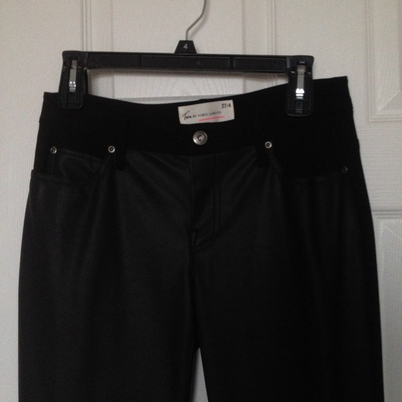 Make an offer! Faux leather and ponte skinny pants - Picture 3 of 4