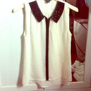 Beautiful blouse with embellished collar