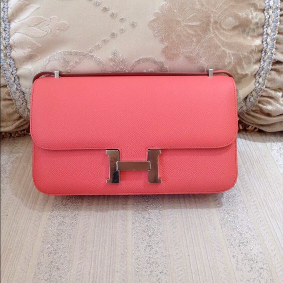 Hermes Constance Élan Epsom I5 Flamingo R Stamp - Picture 2 of 4