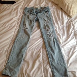 Abercrombie ripped jeans
