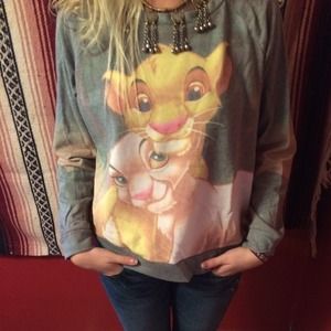 SOLD 3D print lion king 90s sweater