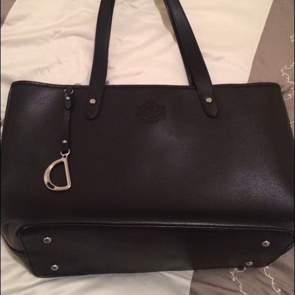 Black Ralph Lauren Tote- like new !