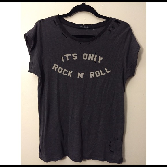 wildfox "it's only rock n roll" tshirt