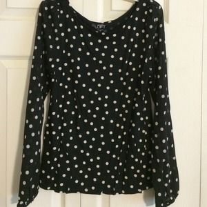 LOFT polka dot shirt