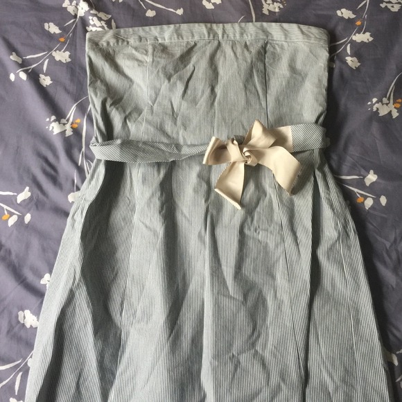 Pinstriped dress