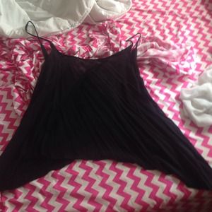 Brandy Melville black flowy tank top