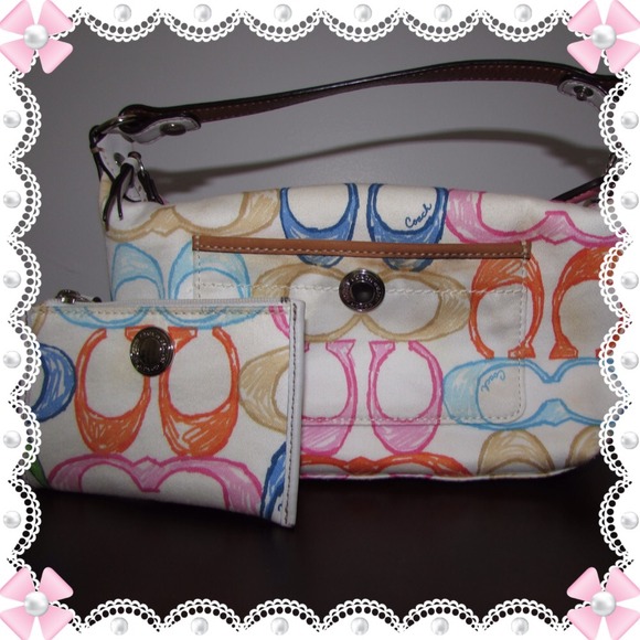 Coach purse & change pouch