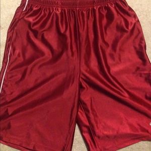 Men's red shorts