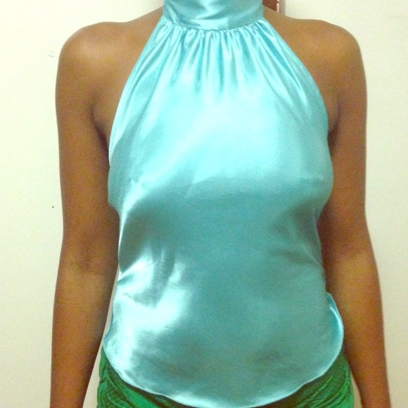 Light blue top